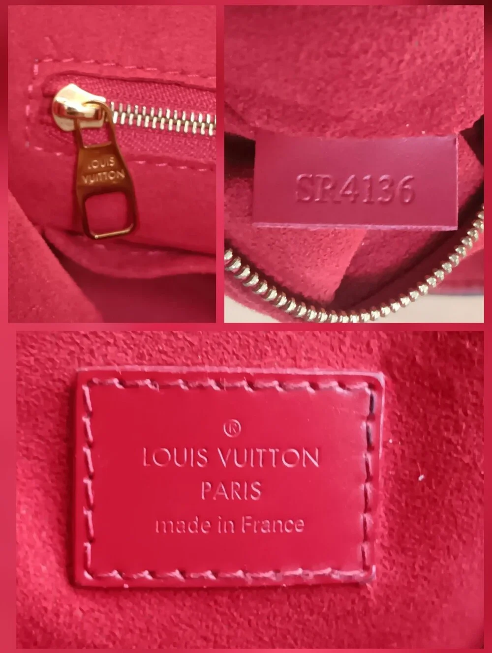 Louis Vuitton Caissa Hobo Damier Ebene Red Cherry Bag Full Set ✨️ EUC